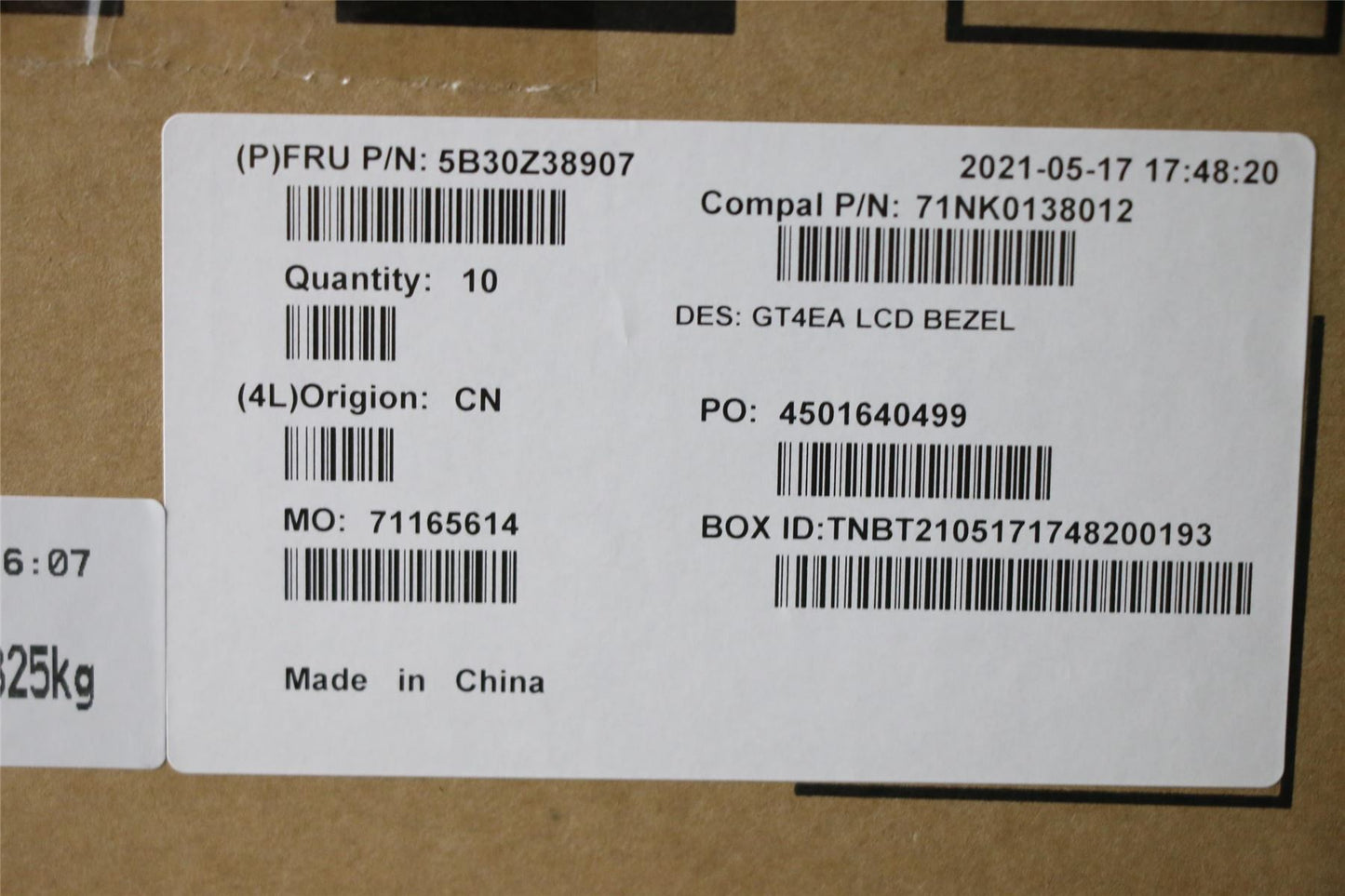Lenovo Chromebook 14e 2 14APO6 Bezel front trim frame Cover Black 5B30Z38907