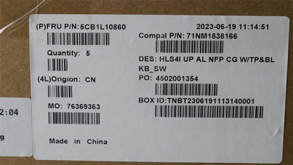 Lenovo IdeaPad 5 14IRL8 Palmrest Cover Touchpad Keyboard Switzerland 5CB1L10860