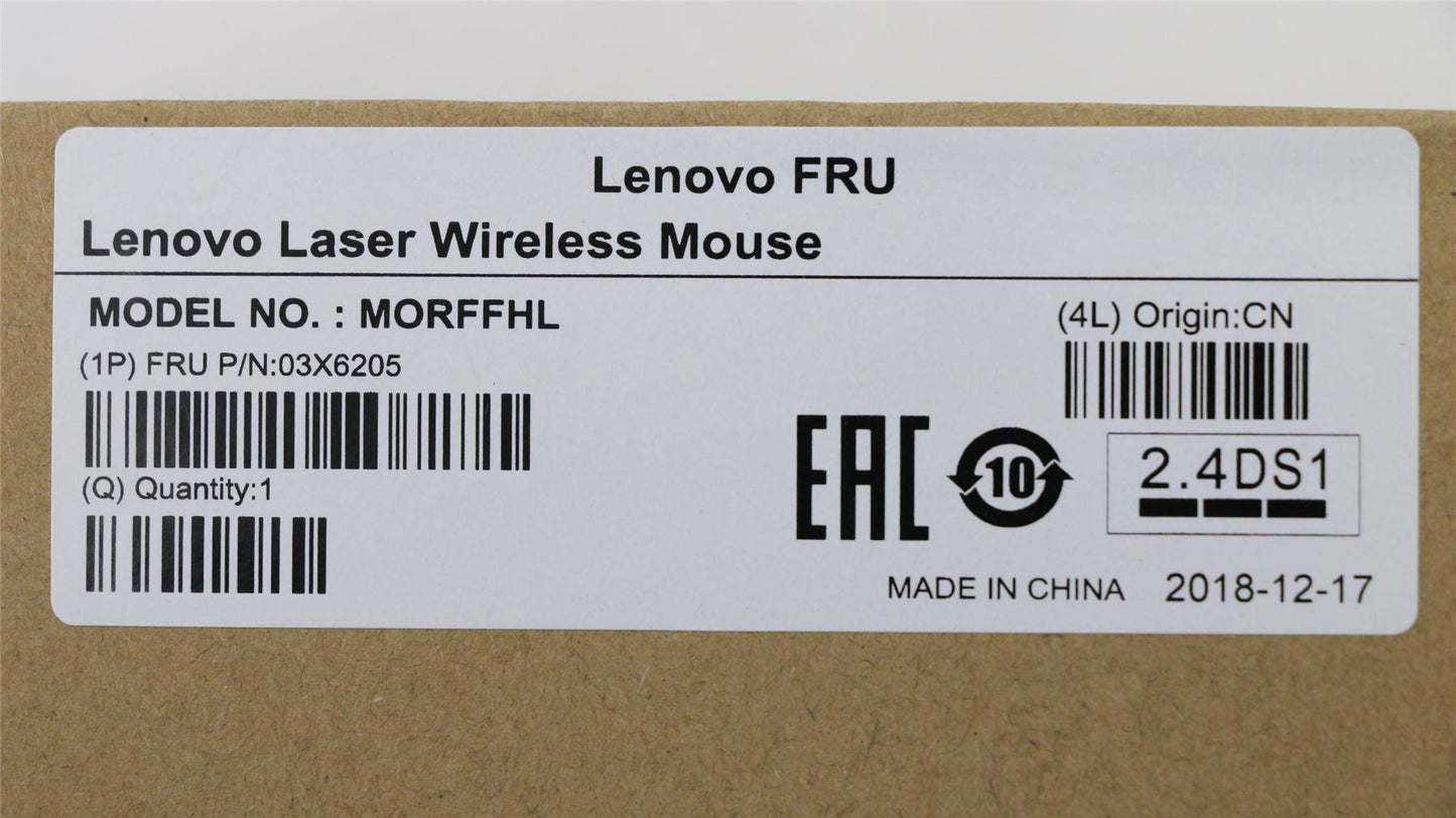 Lenovo ThinkPad T480s Wireless Mouse Black 03X6205