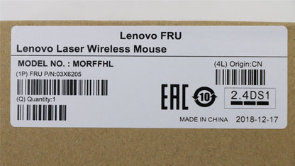 Lenovo ThinkPad T480s Wireless Mouse Black 03X6205