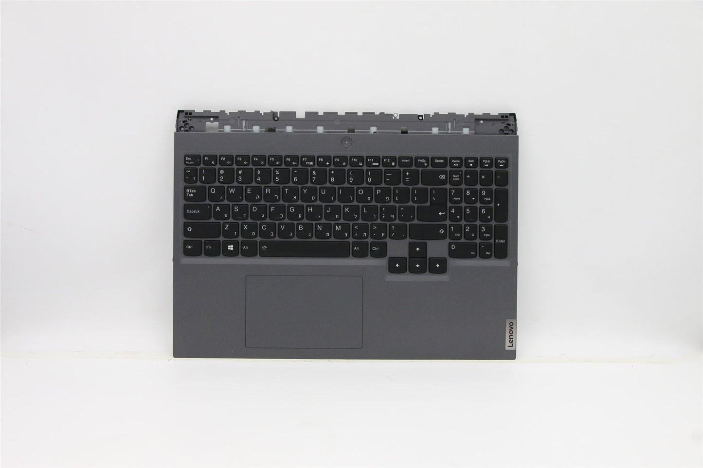 Lenovo 5 16ACH6H Palmrest Cover Touchpad Keyboard Hebrew Slate Grey 5CB1C14957