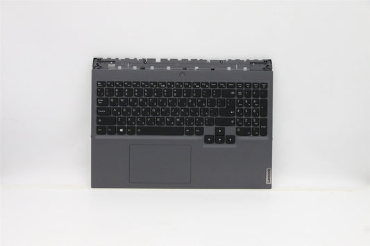 Lenovo 5 16ACH6H Palmrest Cover Touchpad Keyboard Hebrew Slate Grey 5CB1C14957