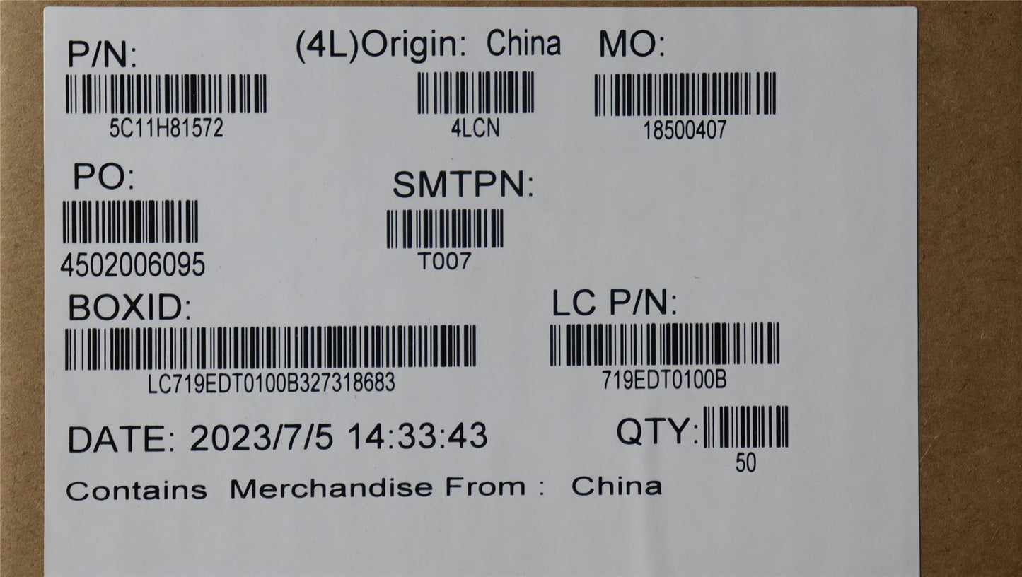 Lenovo FFC CLICK PAD/B CVXX 5C11H81572