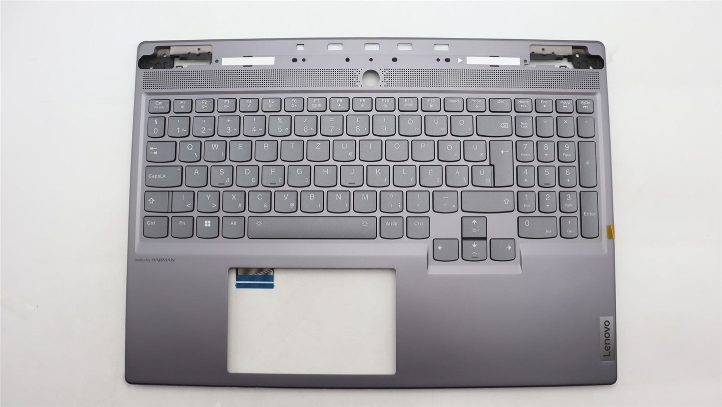 Lenovo Legion S7 16IRH8 Keyboard Palmrest Top Cover Hungarian Silver 5CB1L68010