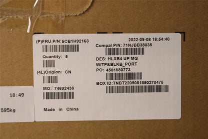 Lenovo ThinkBook 14 G4 ABA Palmrest Cover Touchpad Keyboard Grey 5CB1H92163