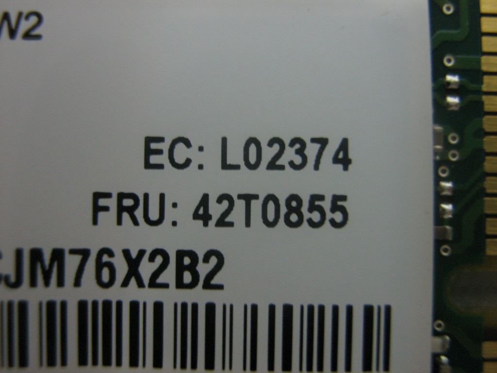 Lenovo FRU Golan WiFi WLAN Board 42T0855