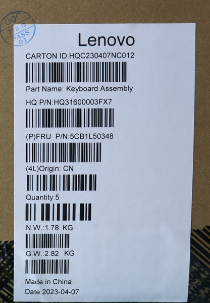 Lenovo Yoga 7 14ARP8 Palmrest Cover Touchpad Keyboard Slovenian 5CB1L50348
