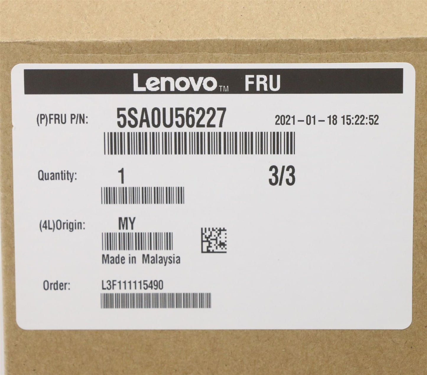 Lenovo ThinkStation P358 CPU Processor 5SA0U56227