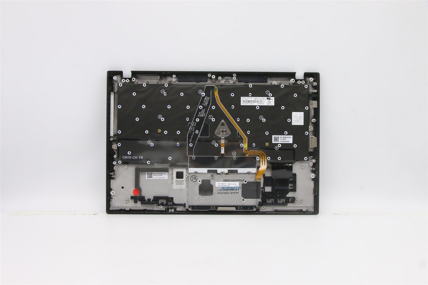 Lenovo ThinkPad X1 8th Gen Keyboard Palmrest Top Cover Greek US 5M10Z27461