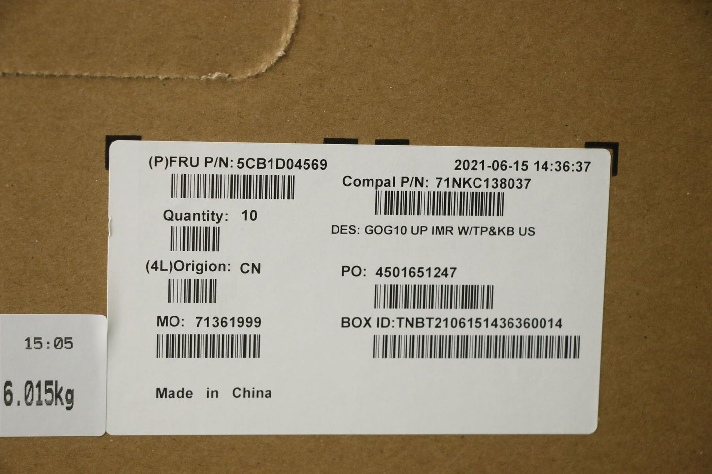 Lenovo IdeaPad 3-15IHU6 3-15ACH6 Palmrest Cover Touchpad Keyboard US 5CB1D04569
