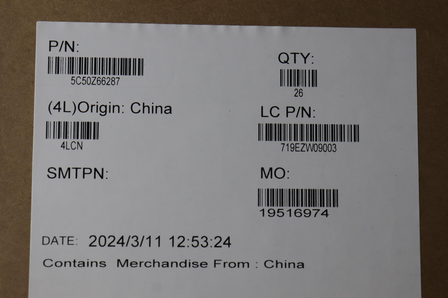 Lenovo CARDPOP FRU OSD Button Card Board 5C50Z66287