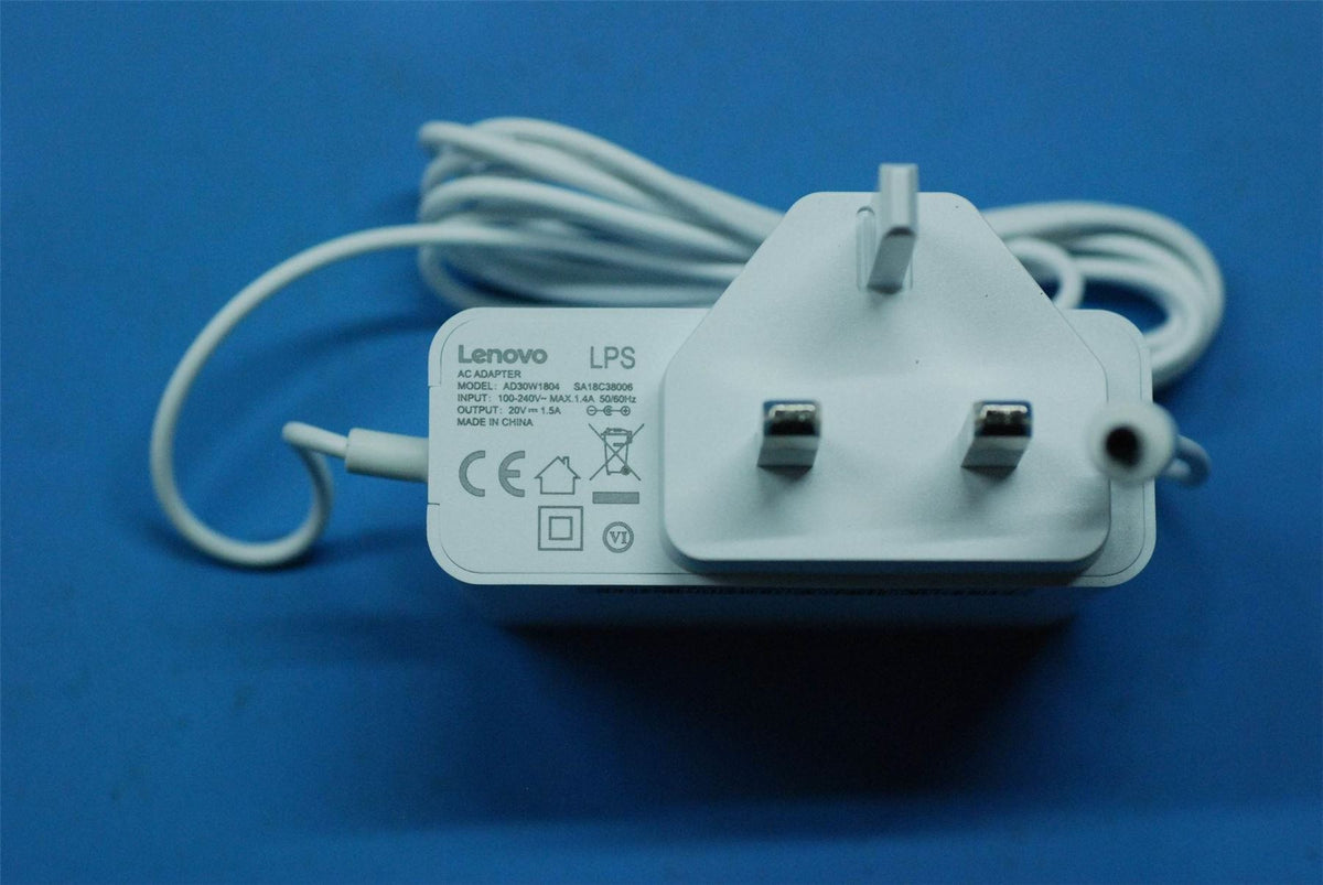 Lenovo adapter;AD30W1804;20V1.5A;UK;White AC Charger Adapter SA18C38006