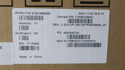 Lenovo COVER Upper Case ASM_ENG C 83DV RGB 5CB1M65399