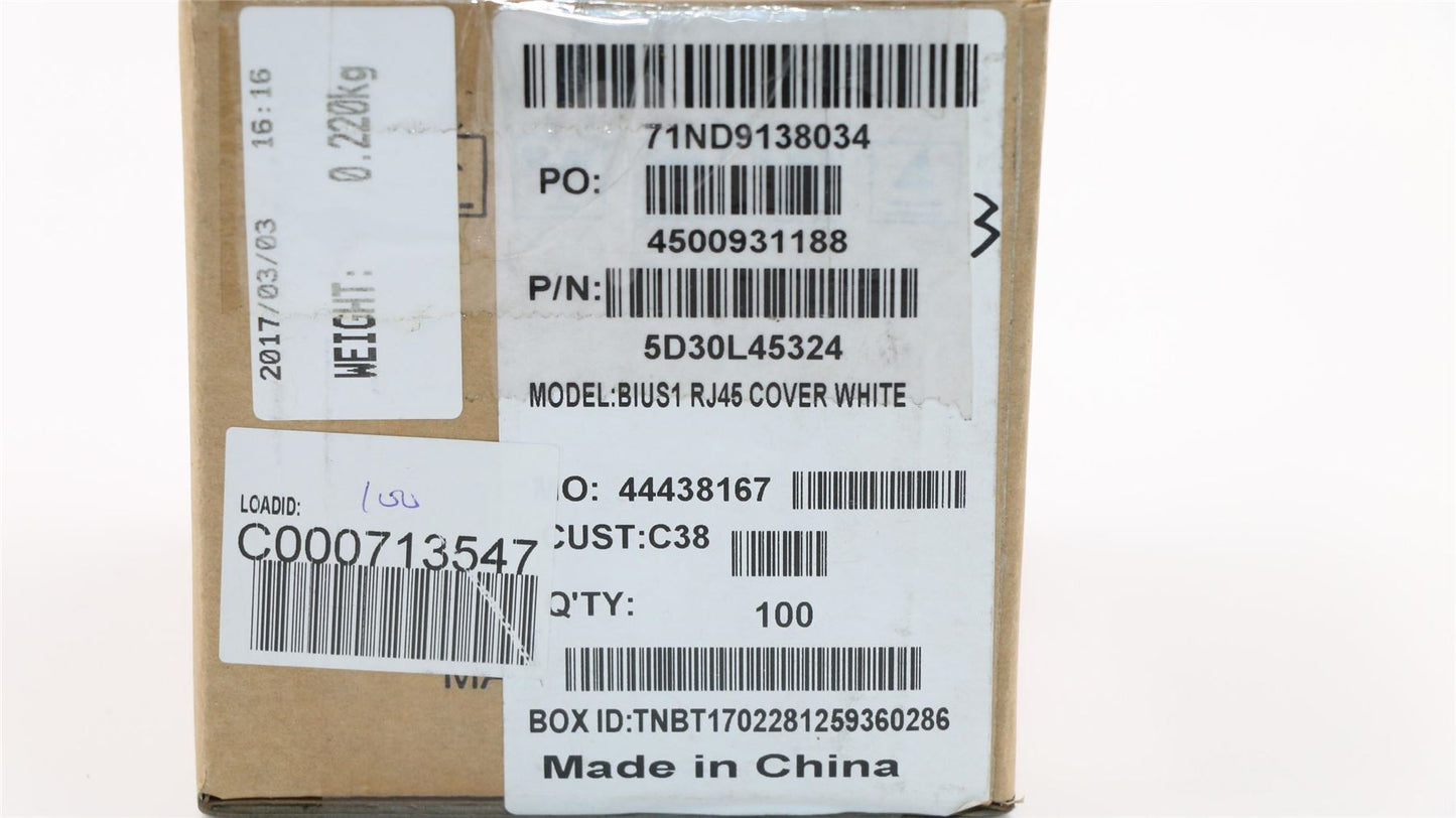 Lenovo 5D30L45324 RJ45 Door C 80TK White