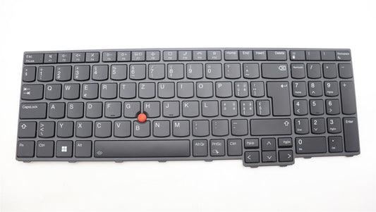 Lenovo ThinkPad L15 4 P16s 2 P16v 1 T16 2 Keyboard Swiss Black 5N21K05174