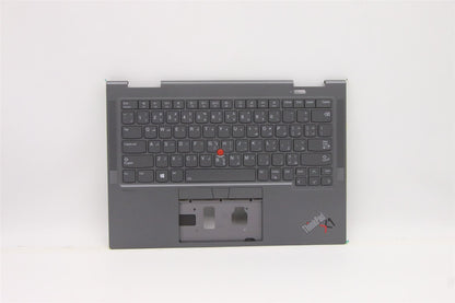 Lenovo Yoga X1 6th Keyboard Palmrest Top Cover Arabic Grey 5M11C40993