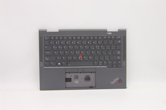 Lenovo Yoga X1 6th Keyboard Palmrest Top Cover Arabic Grey 5M11C40993