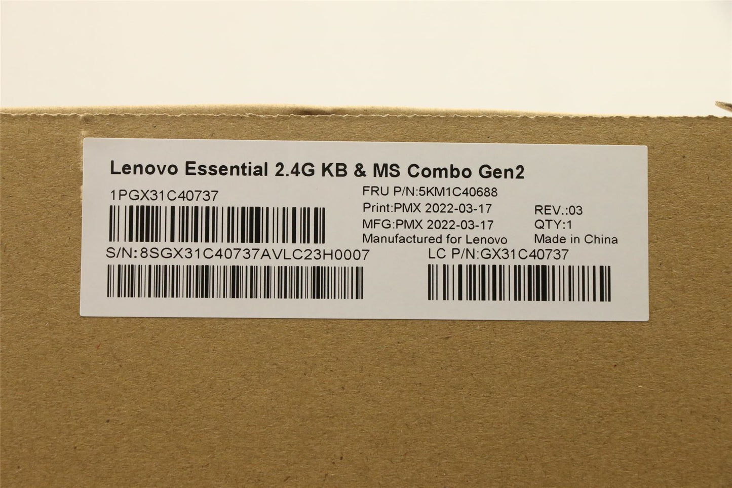 Lenovo Primax R71_G2 2.4G WTG LA_SP 5KM1C40688