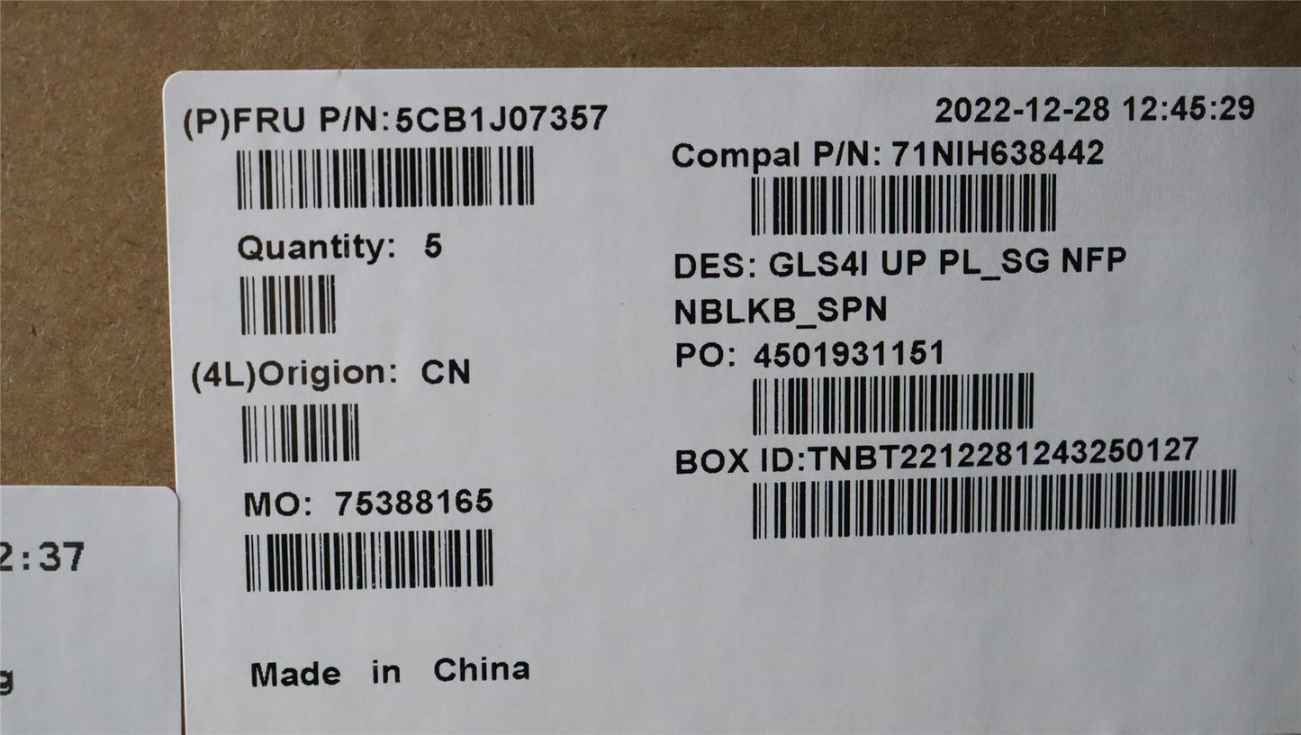 Lenovo UpperCaseASM_SPA C82SD PLSG NFPNBL 5CB1J07357