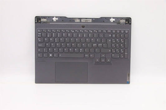Lenovo Legion S7-15ACH6 Palmrest Cover Touchpad Keyboard Nordic Grey 5CB1C93755