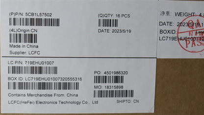Lenovo FRU KT4D0_D_COVER_UMA_WW_ASSY_BK 5CB1L57502