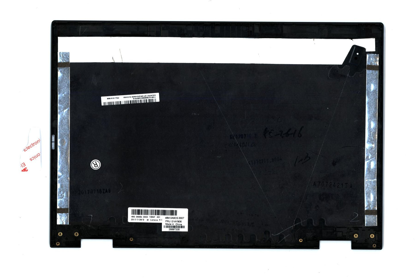 Lenovo Yoga X1 2nd LCD Cover Rear Back Housing Black 01AY906