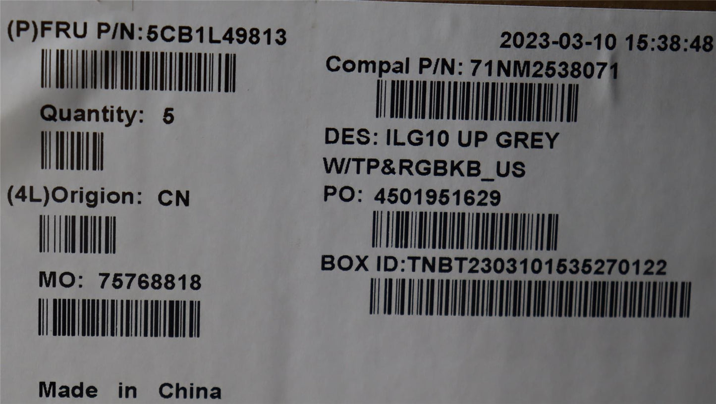 Lenovo LOQ 15APH8 LOQ 15IRH8 Palmrest Touchpad Cover Keyboard US Grey 5CB1L49813