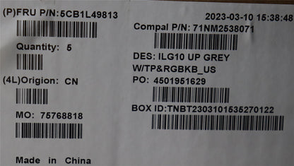 Lenovo LOQ 15APH8 LOQ 15IRH8 Palmrest Touchpad Cover Keyboard US Grey 5CB1L49813
