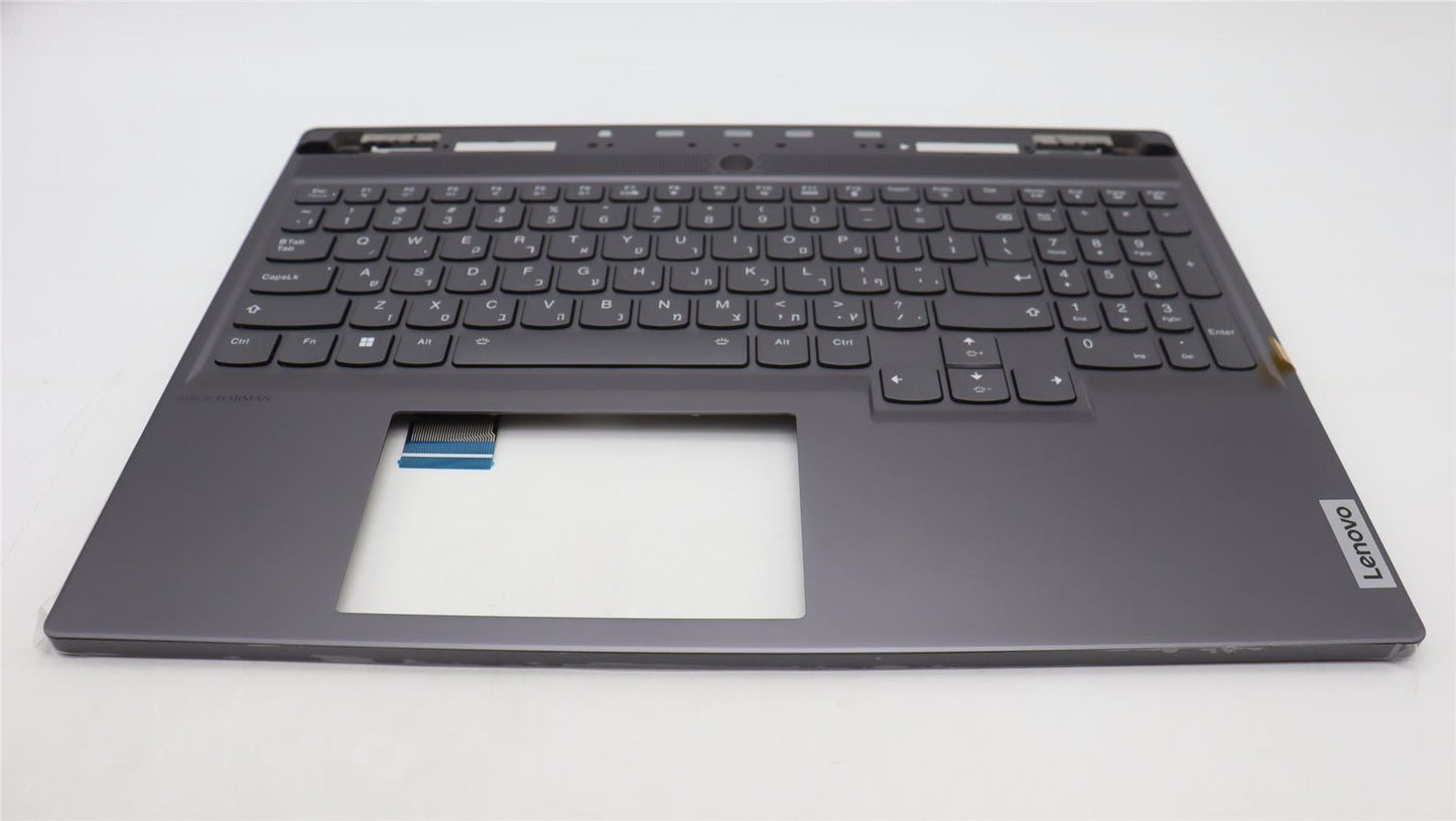 Lenovo Legion S7 16IRH8 Keyboard Palmrest Top Cover Hebrew Grey 5CB1L67996