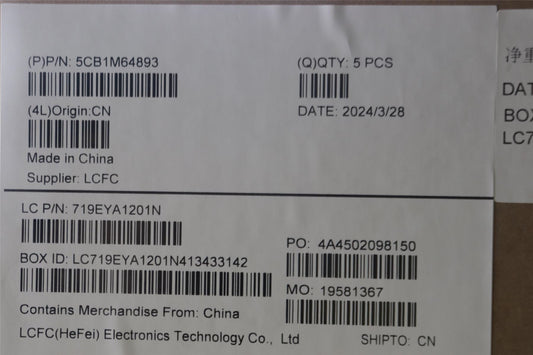 Lenovo Upper Case ASM_FRA L 83DERGB 5CB1M64893