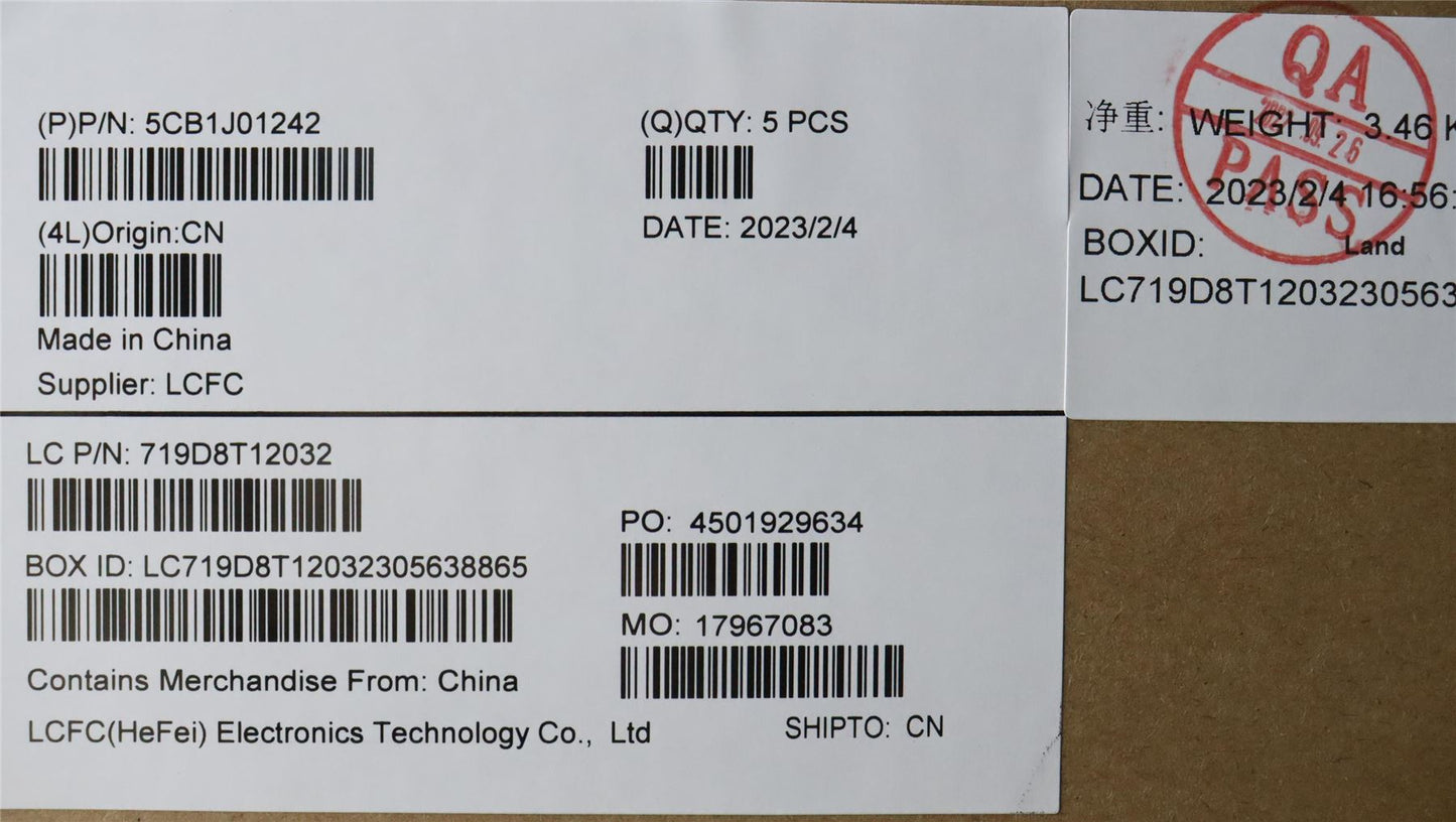 Lenovo Upper Case ASM_FRAL82SFFP_SG_NB_PC 5CB1J01242