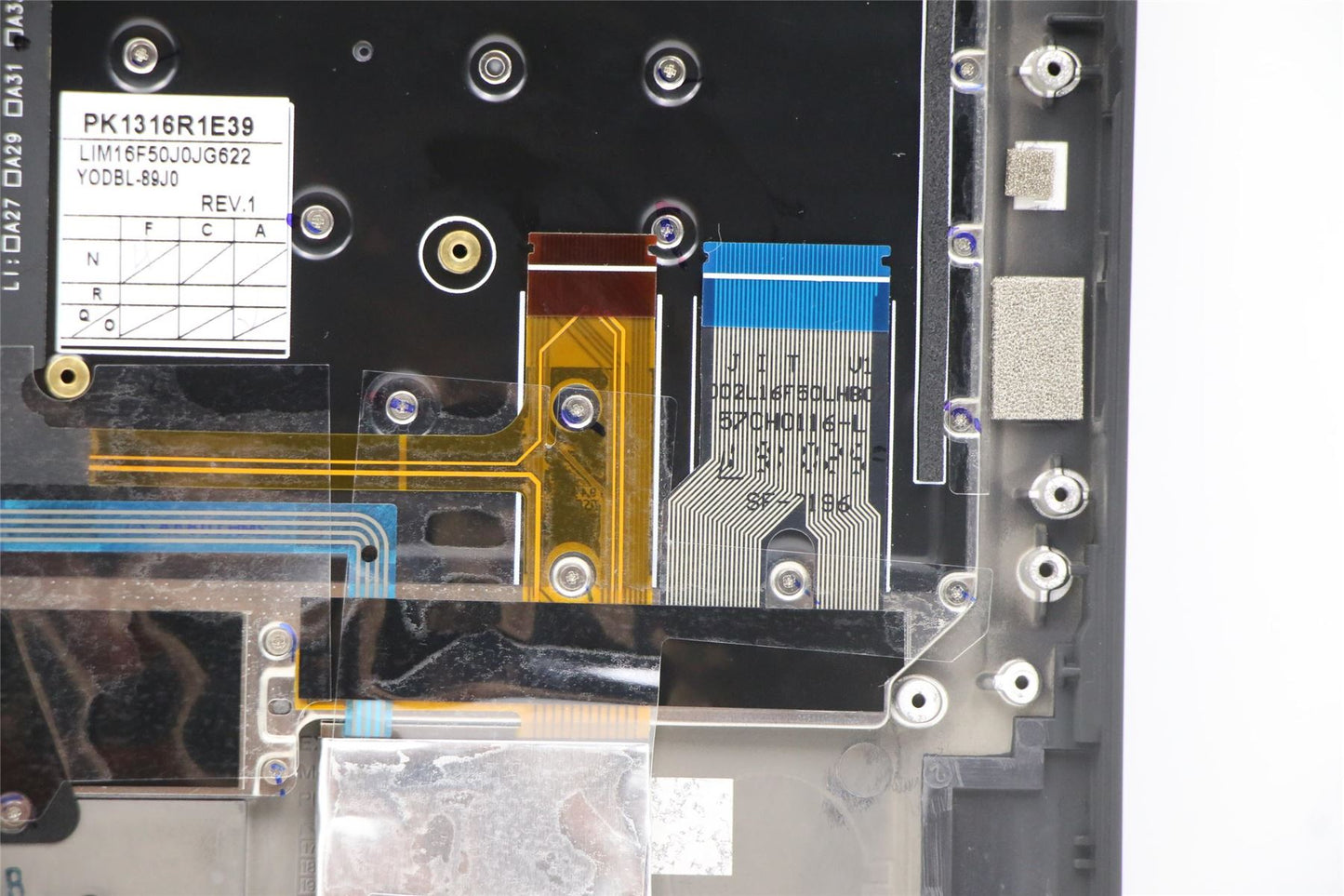 Lenovo MECH_ASM GRP_KBD_Bzl_JP,FPR,BK,CHY 02HL881