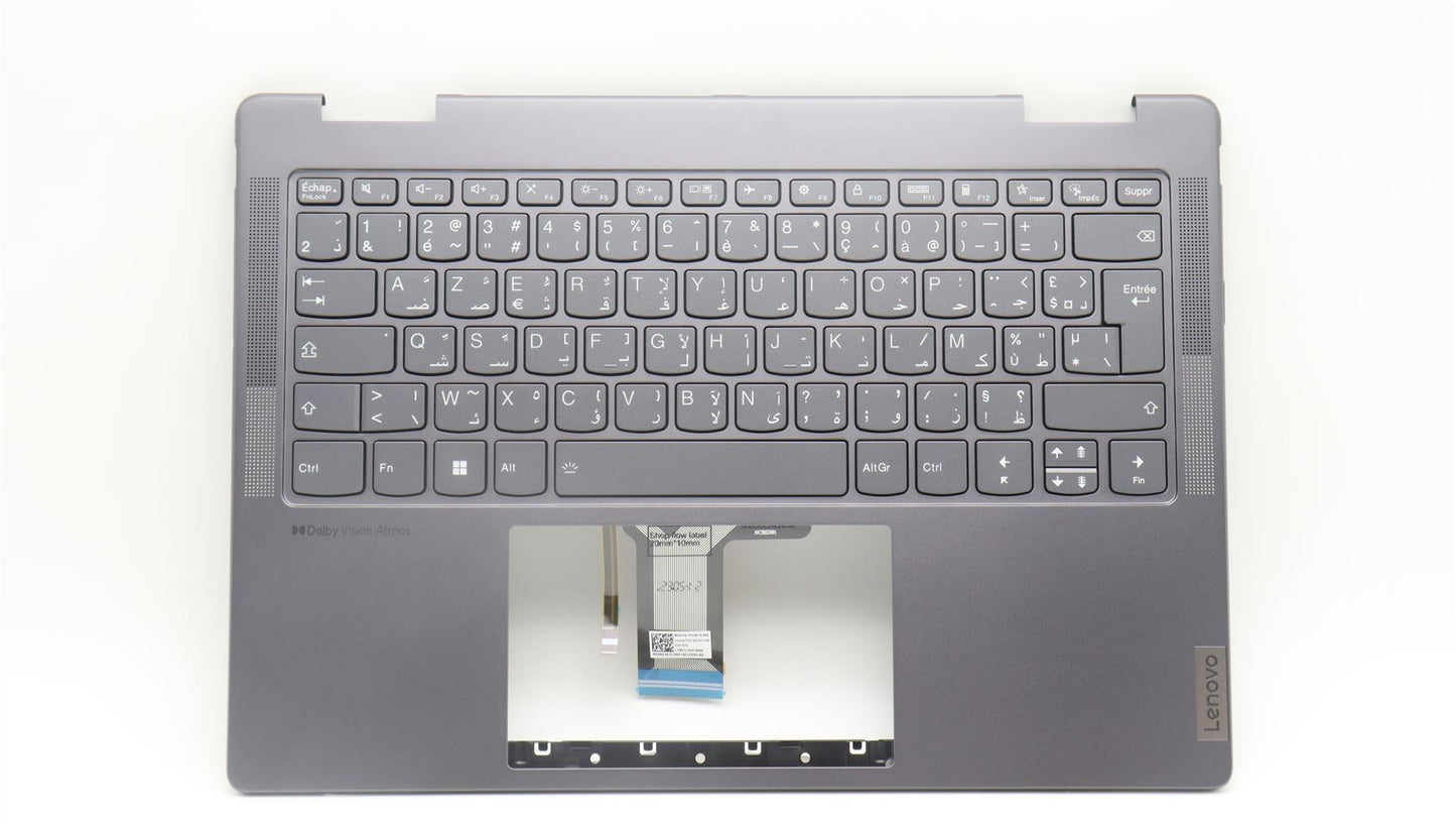 Lenovo Yoga 7 14IRL8 Keyboard Palmrest Top Cover French Arabic 5CB1L40796