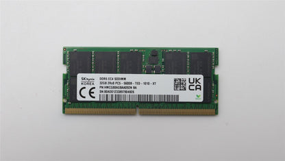 Lenovo MEMORY ECC SODIMM,32G,DDR5,5600,SK Hynix 5M31K03043