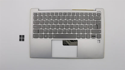 Lenovo Yoga S730-13IWL Keyboard Palmrest Top Cover Belgian Silver 5CB0S72893