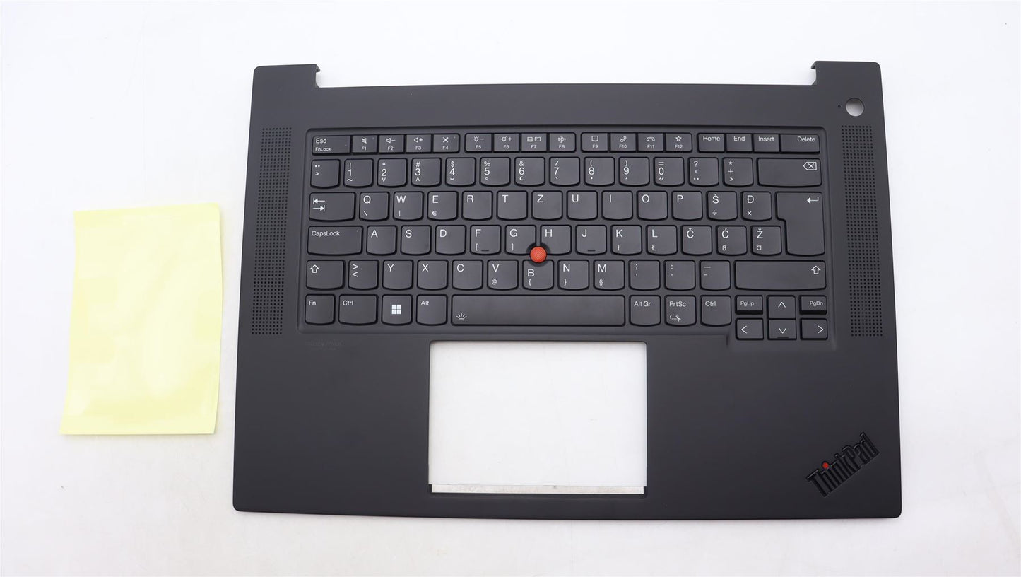 Lenovo ThinkPad P1 Gen 6 Keyboard Palmrest Top Cover Slovenian Black 5M11L89019