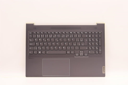 Lenovo IdeaPad 7 16ACH6 Palmrest Touchpad Cover Keyboard Grey 5CB1F36879