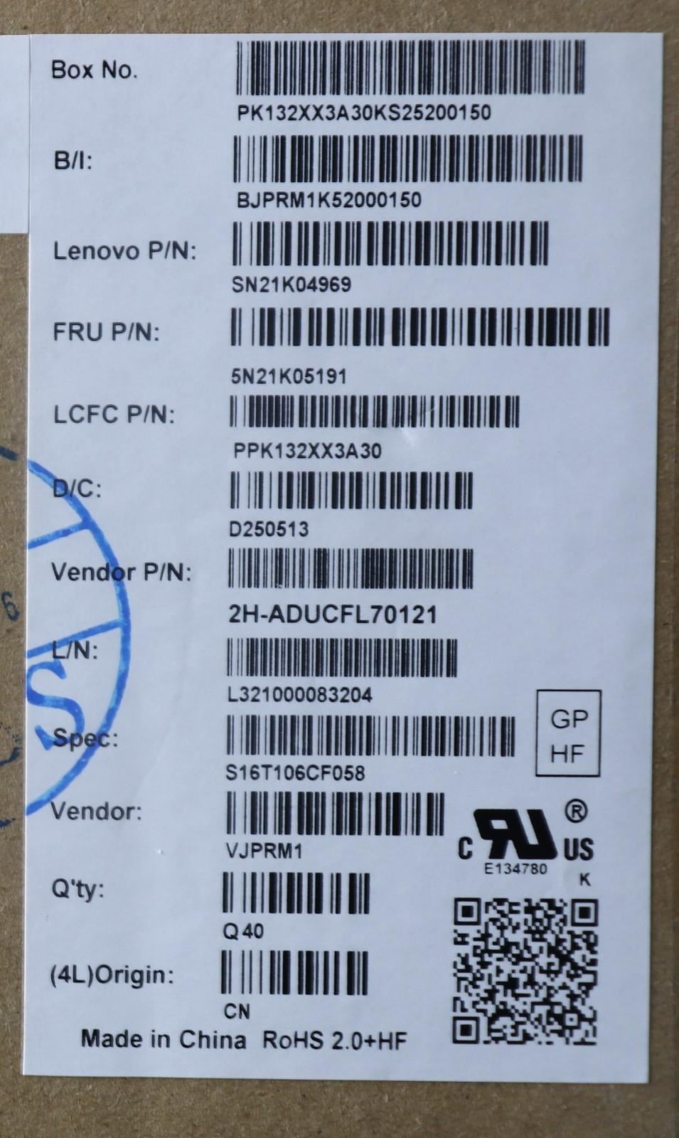 Lenovo NB_KYB CS23 NM TOP,BK-NBL,PMX,058 FRA 5N21K05191 5N21K05043 5N21K05117