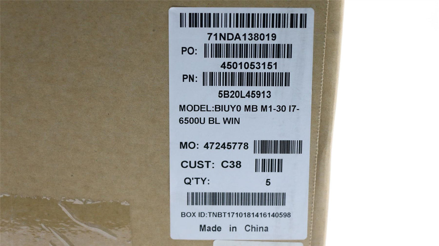 Lenovo 5B20L45913 MB C 80S7 WIN I76500U  2G BL