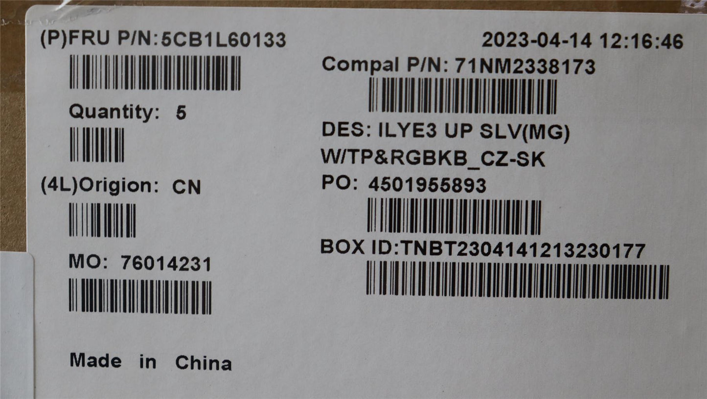 Lenovo Slim 5 16IRH8 5 16APH8 Palmrest Cover Touchpad Keyboard 5CB1L60133