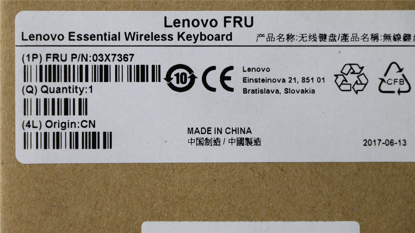 Lenovo ThinkPad T14 Gen 3 X13 Gen 3 T16 Gen 1 Wireless Keyboard Black 03X7367