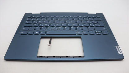 Lenovo Yoga 7 14ARP8 Keyboard Palmrest Top Cover Hungarian Tidal Teal 5CB1L48323