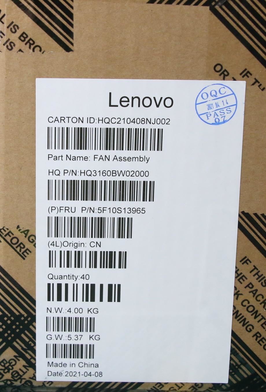 Lenovo IdeaPad 5 Pro-16ACH6 Thermal Cooling Fan Fans 5F10S13992