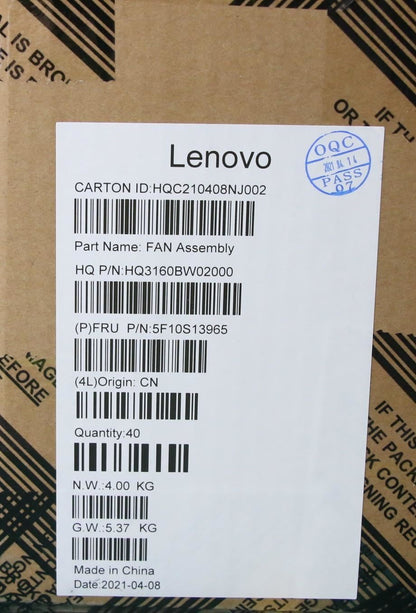 Lenovo IdeaPad 5 Pro-16ACH6 Thermal Cooling Fan Fans 5F10S13992