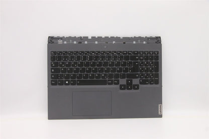 Lenovo Legion 5 16ITH6H Palmrest Cover Touchpad Keyboard German Grey 5CB1D05396