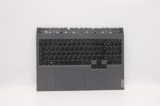 Lenovo Legion 5 16ITH6H Palmrest Cover Touchpad Keyboard German Grey 5CB1D05396