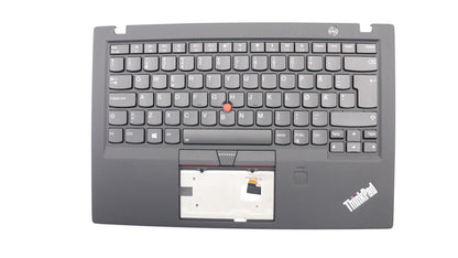 Lenovo ThinkPad X1 5th Gen Kabylake Keyboard Palmrest Top Cover Nordic 01LX526