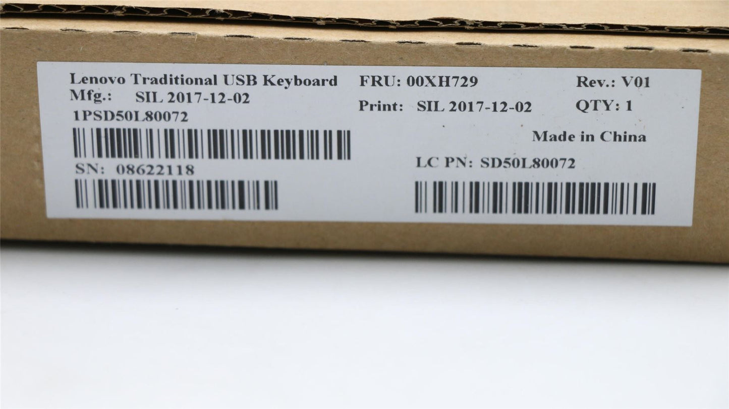 Lenovo USB TRDTNL KB BK 470 ARA 00XH729