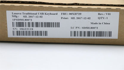 Lenovo USB TRDTNL KB BK 470 ARA 00XH729