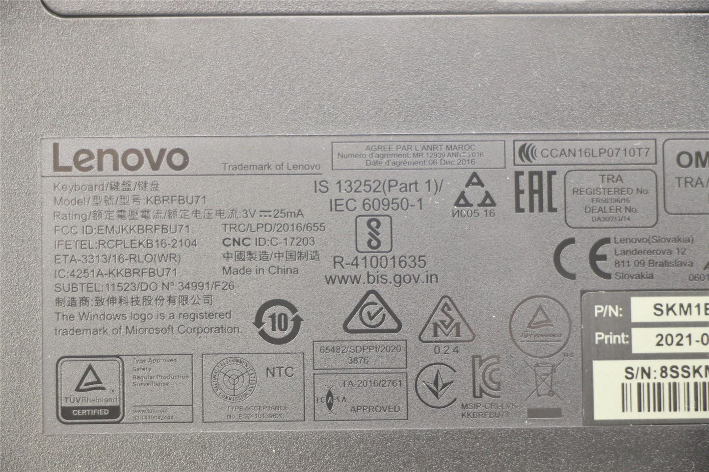 Lenovo Primax R71_G2 2.4G BKG AR 5KM0U87584